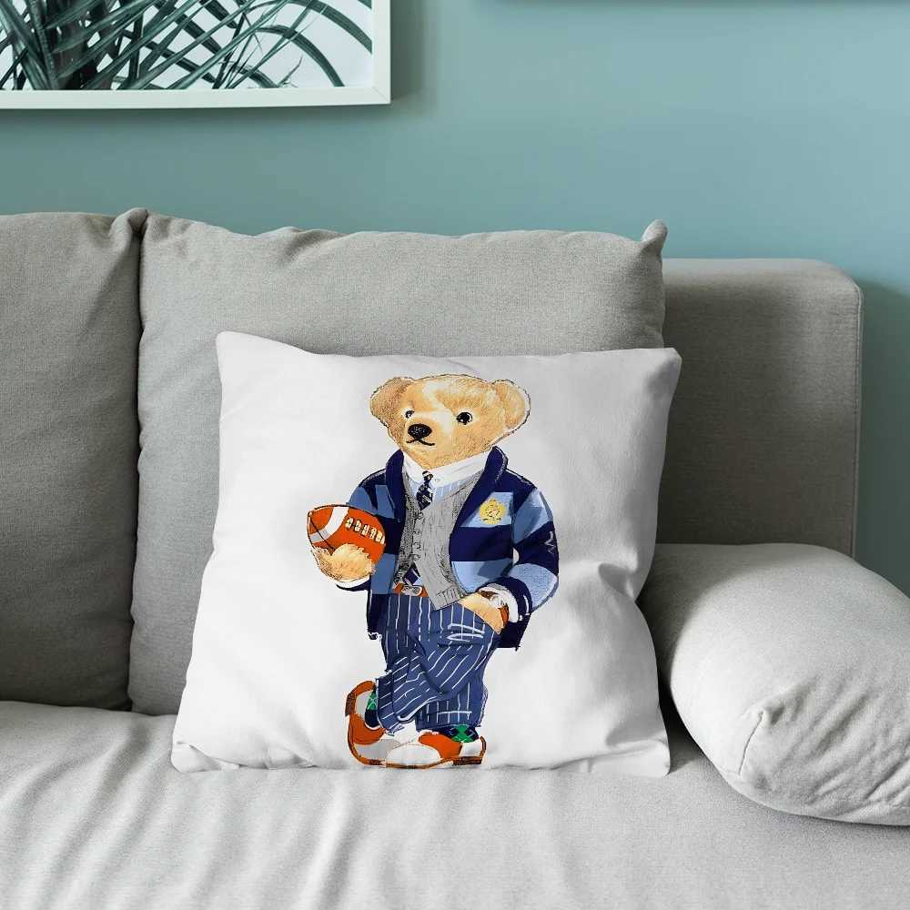Cartoon Cool P-Paolo B-BearS Soft Cushion Shell Used for Home Decoration and Bedding S25423