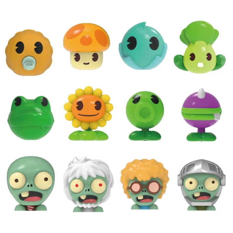 Blind Box Mengzi Plants Vs Zombies Licensed Chibi Mini Figure Set 4 Styles Battle Role Play Collectible Toys Bulk Stock Kids Birthday Party Favors Gif