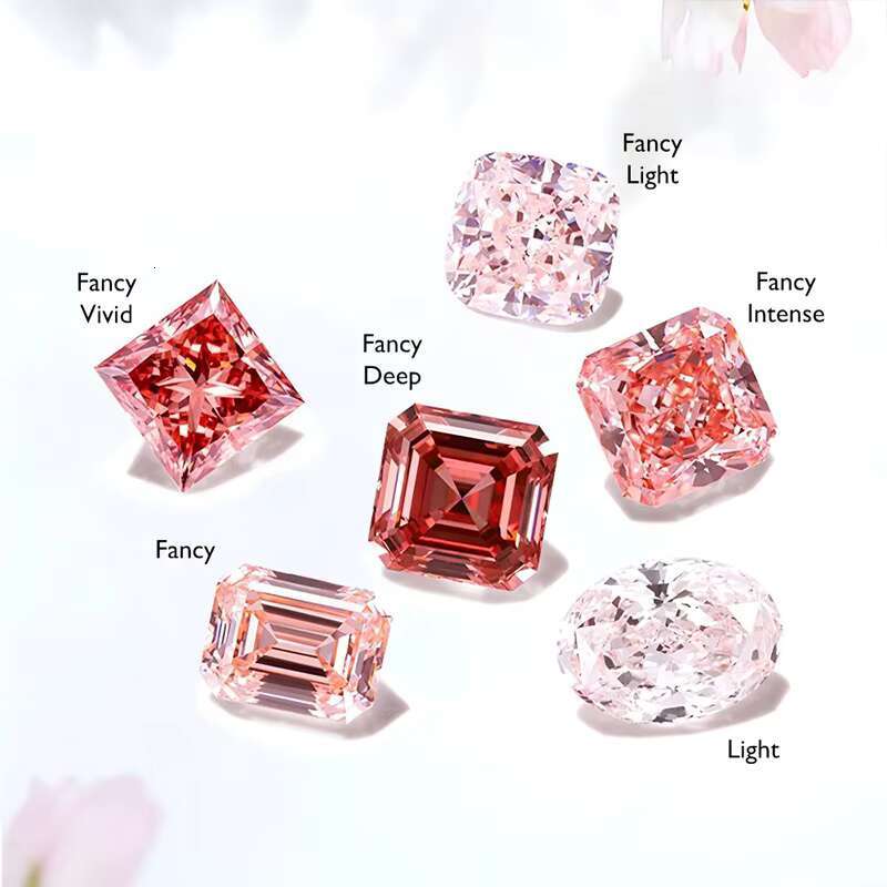 Wholesale IGI Certified Radiant Cut CVD Diamond Lab Created Pink Fancy Color 1 Pc Synthetic Pink Diamond
