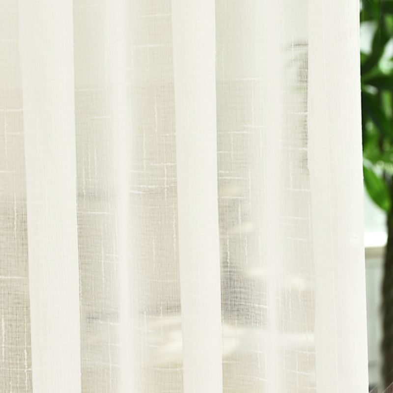 A812 curtain gauze curtain bedroom white gauze window gauze light-transmitting cross linen gauze special price white living room bay window balcony si