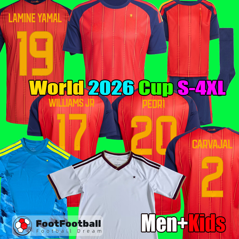 3XL 4XL 2026 Men kids kit Spanish Espana football shirt soccer jerseys Spain TORRES GAVI RODRIGO PEDRI LAMINE YAMAL MORATA Men Tees T-Shirts womoen National Camiseta
