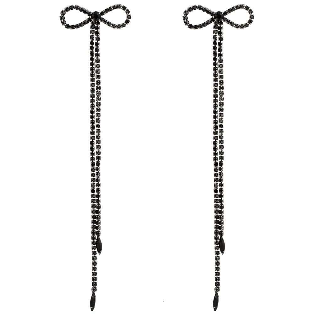 2023 Bohemian Rhinestone Tassel Earrings Women Jewelry Long Tassel Earrings
