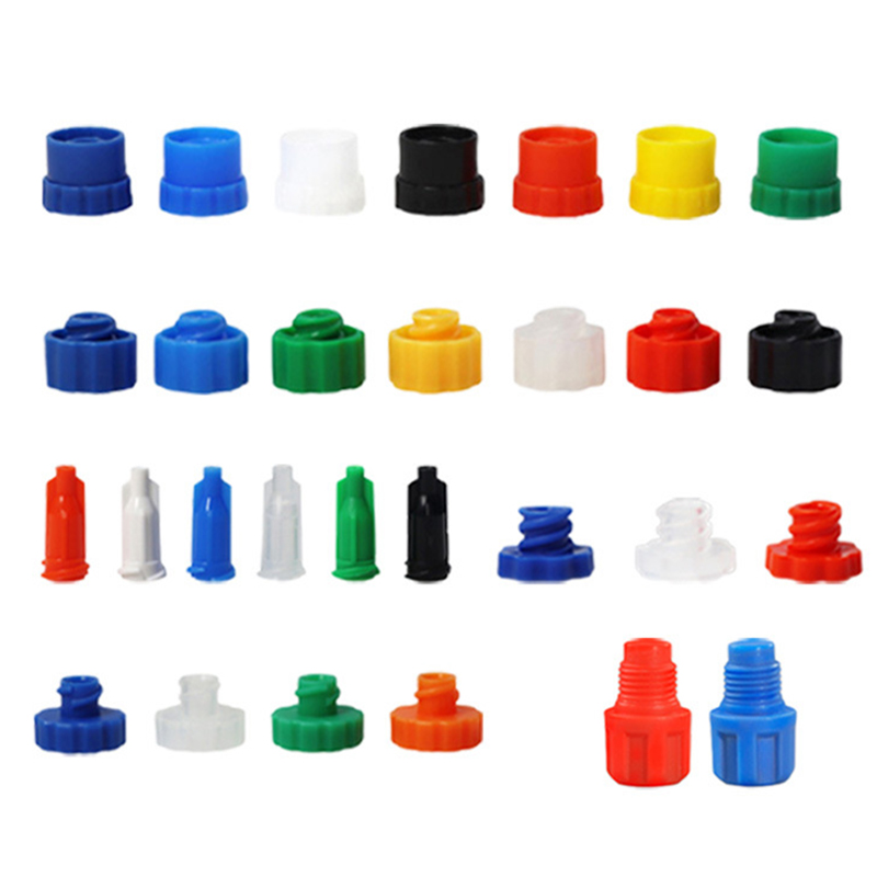 Luer Lock Plug Cover Screw Precision Tips Liquid Dispensing Plug Syringe Cap Sealing Head PP Material