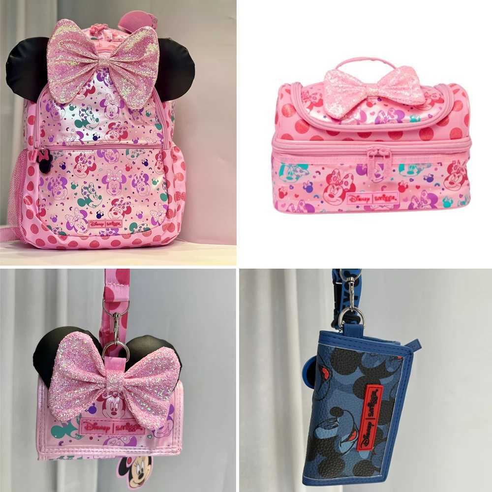 Disney Mini Disney Cartoon Girl Backpack Smiggle Childrens Backpack Large Capacity Hot Selling Backpack Childrens Gift Lunch BagXJ250422