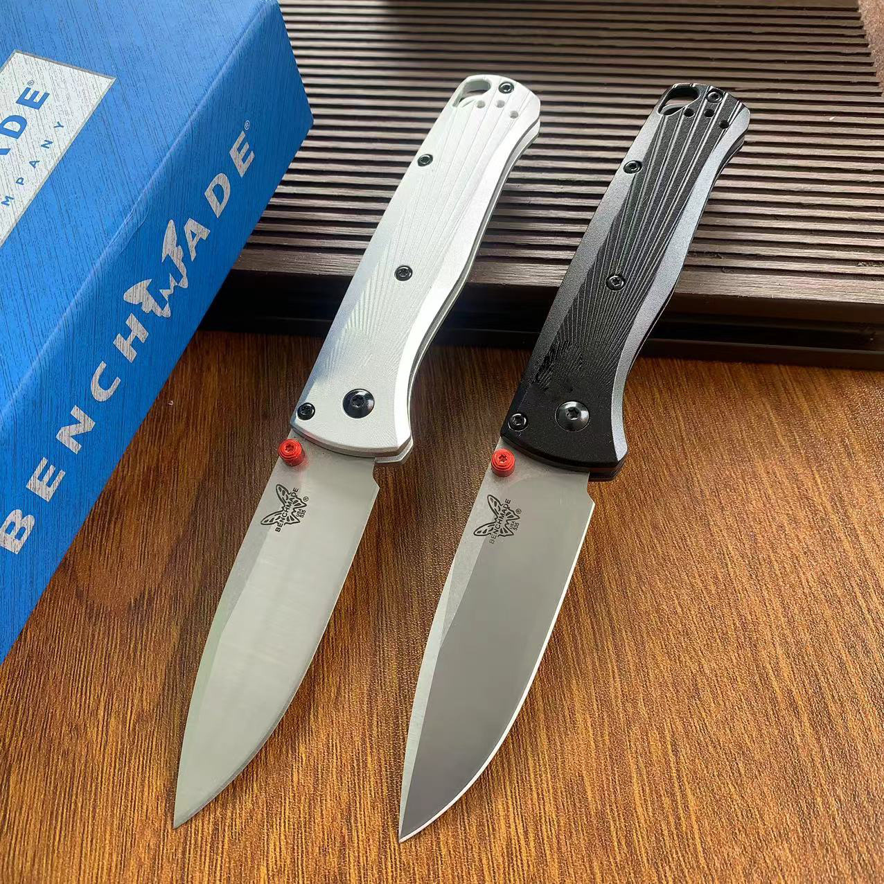 Bm 535bk-4 Bugout Aluminum Folding Knife with CPM-20CV Blade for Camping Survival and Hiking Practical Cutting Knife Men's Gifts