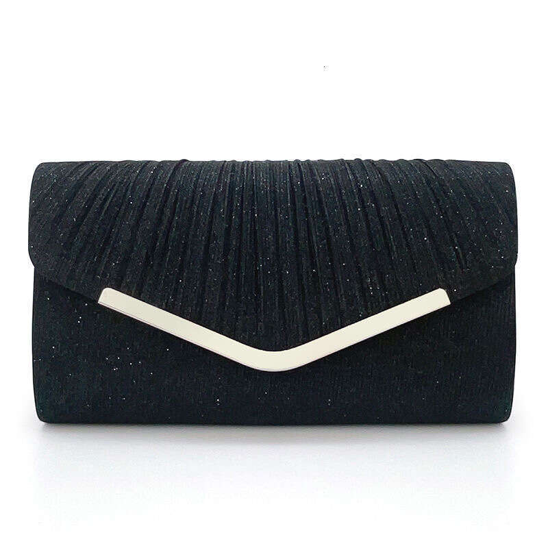 Fashionable Pleated Envelope Elegant Dress, Evening Handbag, Party Gown Bag, Women's Banquet Bag