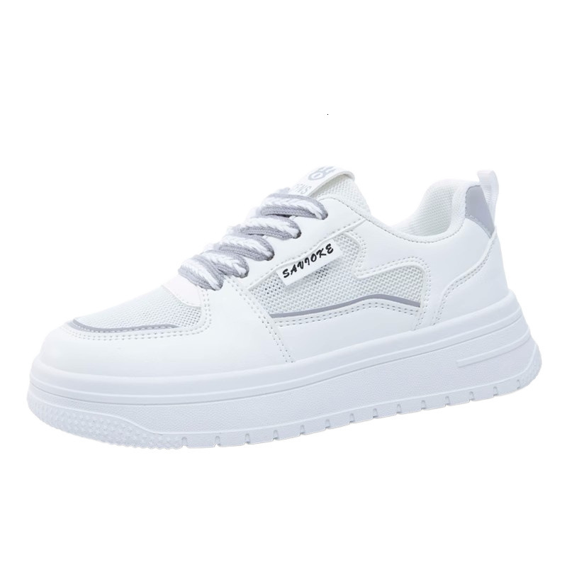 Mesh Breathable White For Women Summer New Versatile Super Sponge Cake Casual Thick Soled Sports Board Shoes Ddmysaturn Ddmysaturn