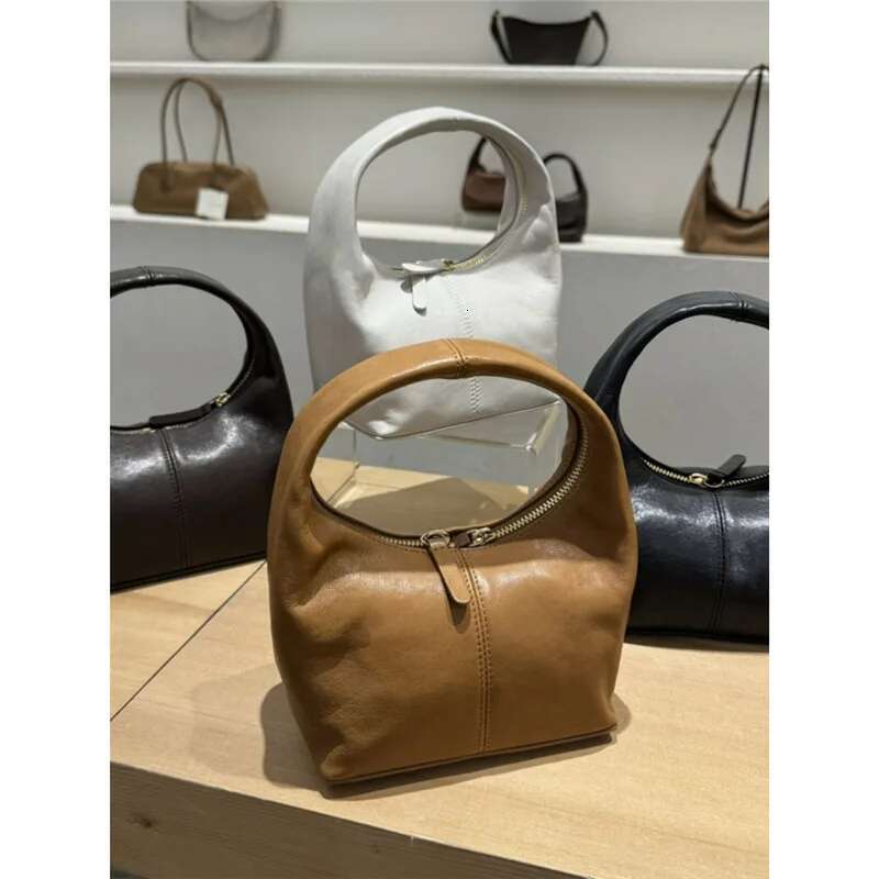 Korean Bucks Leather Sheepskin Handbag Bento Exquisite, Fashionable, And Elegant Handheld Shoulder Bag For Women
