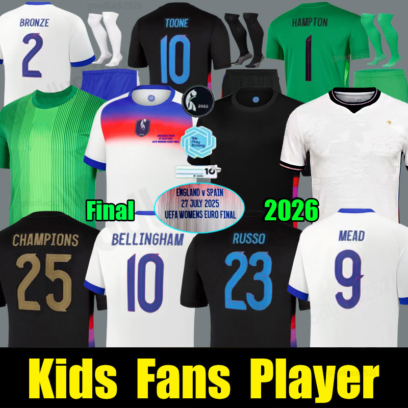 2026 EnGLaNdS Soccer Jerseys White-Men, Women & Kids KANE BELLINGHAM PALMER FODEN RICE MAINOO BOWEN Football Shirt Uniforms 25 26 27