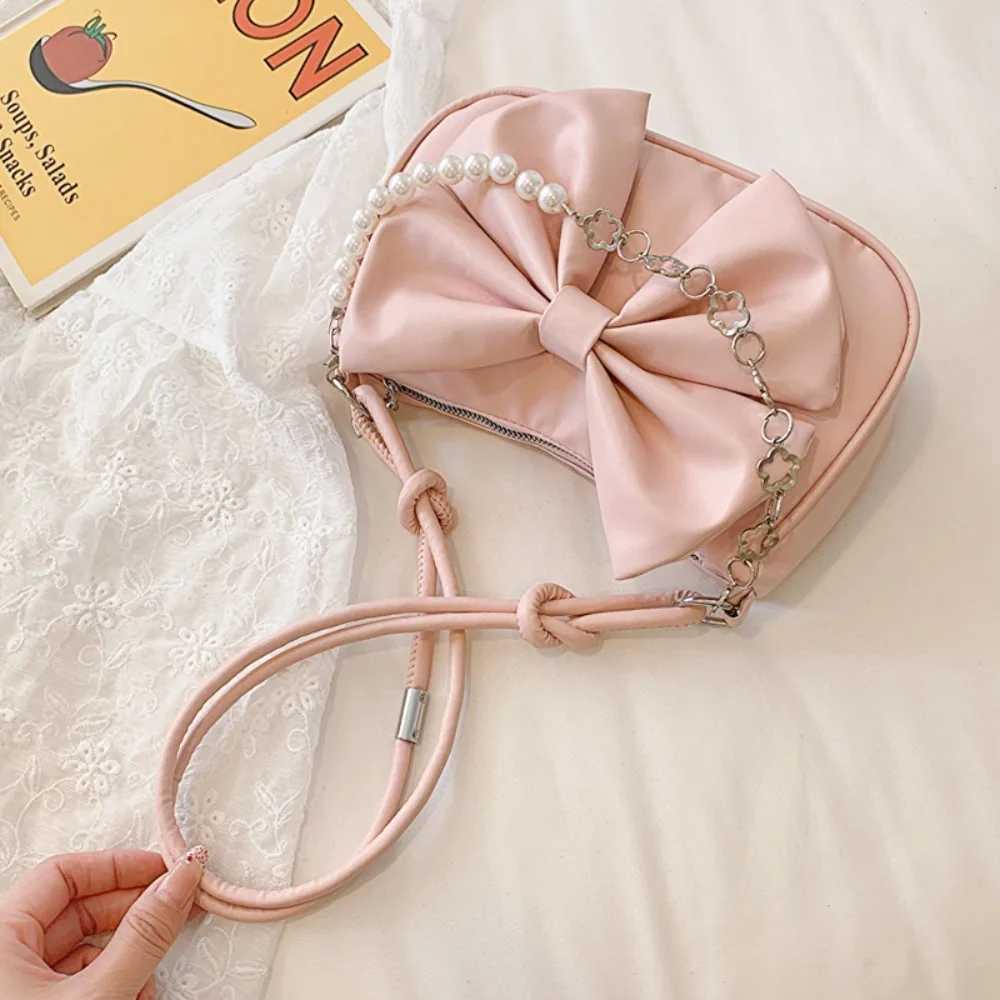2024 Bow Shoulder Bag Trendy Casual Underarm Bag Large Capacity Business Womens Bag SexyXJ250508