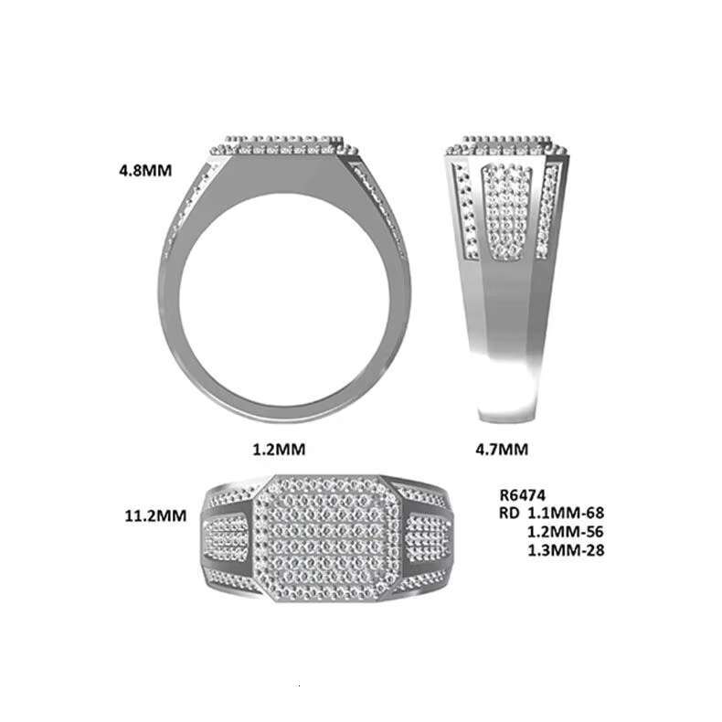 Moissanite Rings Men Sinocre Jewelry
