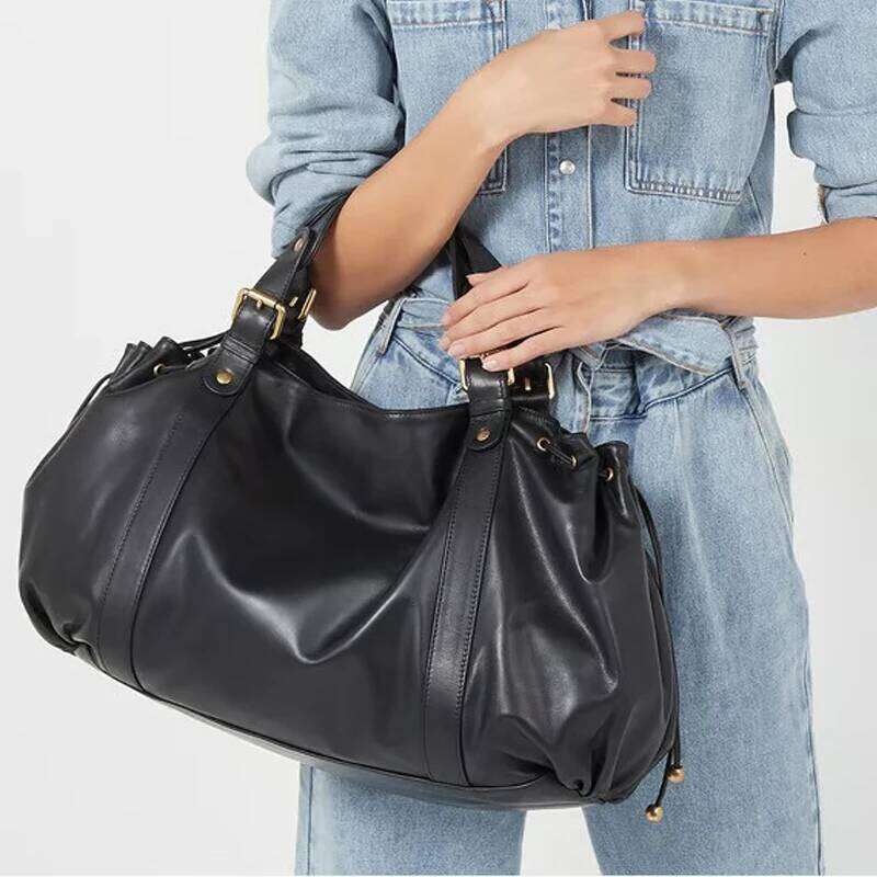 Luxury Bag Designer Fashion Large Capacity Boston Designer Women Handbags Soft Crumpled Pu Leather Shoulder Crossbody Bags Commuter Bag