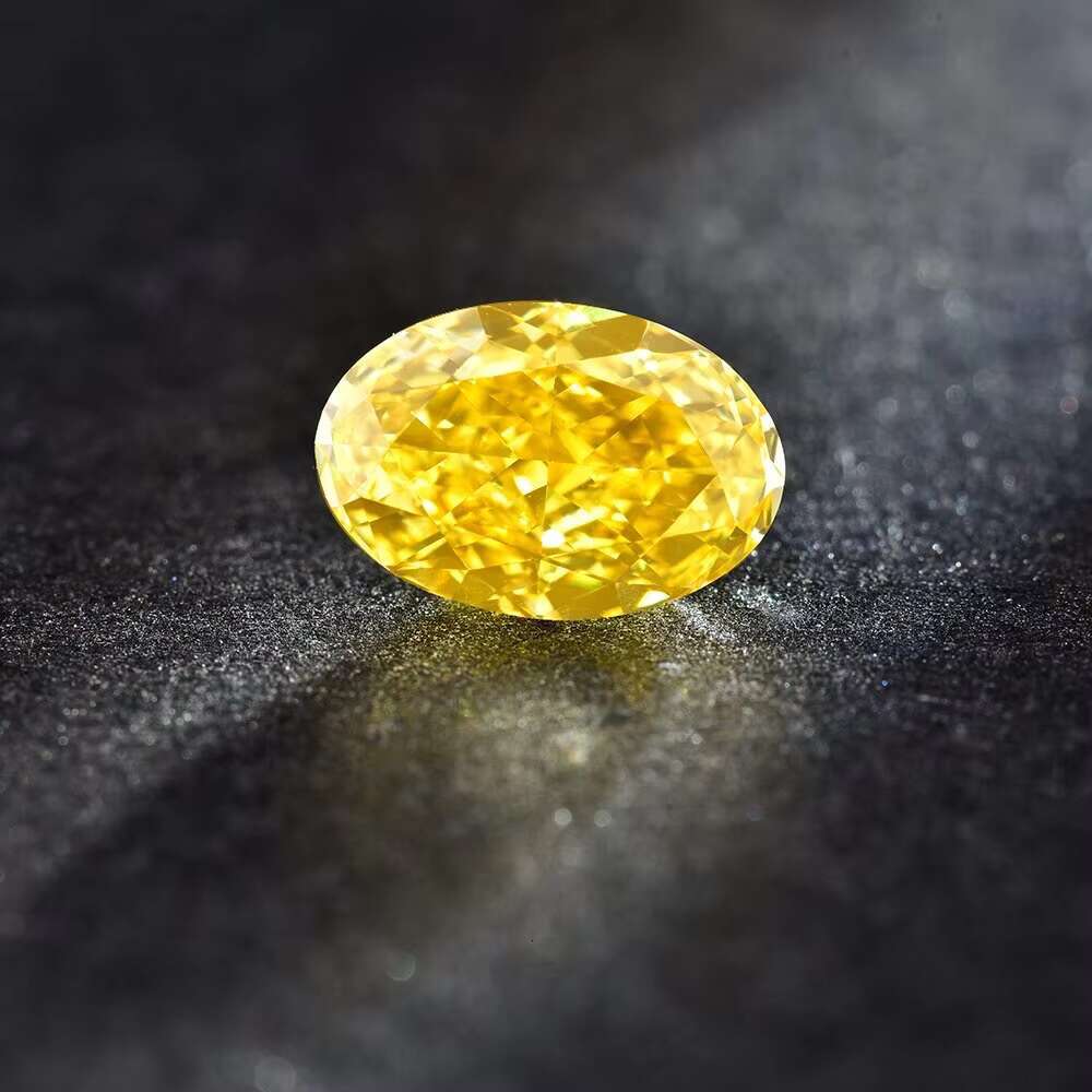 1.00-1.49 Ct Fancy Color Yellow Lab-grown Diamond Oval Cut Pear Cut Princess Cut EXVG IGI SH