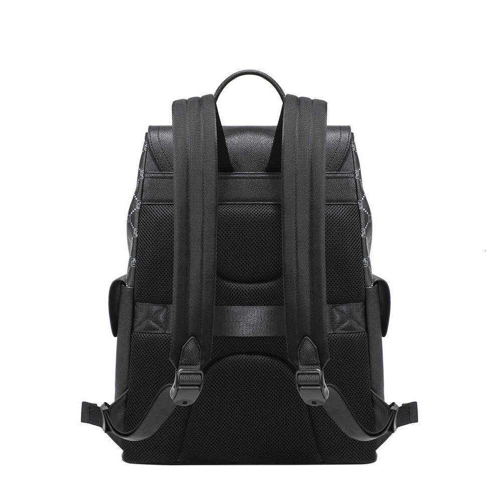 Men's Business Backpack, Mens Laptop Backpack: Large Capacity Commuting for Travel and Work, High-End Leather Computer Bag Z260202