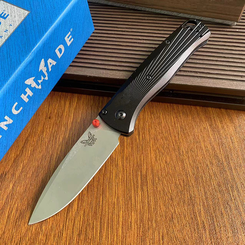 Bm 535bk-4 Bugout Aluminum Folding Knife with CPM-20CV Blade for Camping Survival and Hiking Practical Cutting Knife Men's Gifts