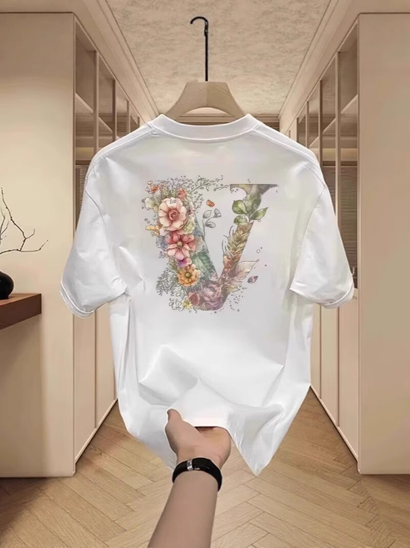 free shipping Designer Men's T-Shirts new Summer New Men's Streetwear Oversized Loose Fit American High Street Casual Tops