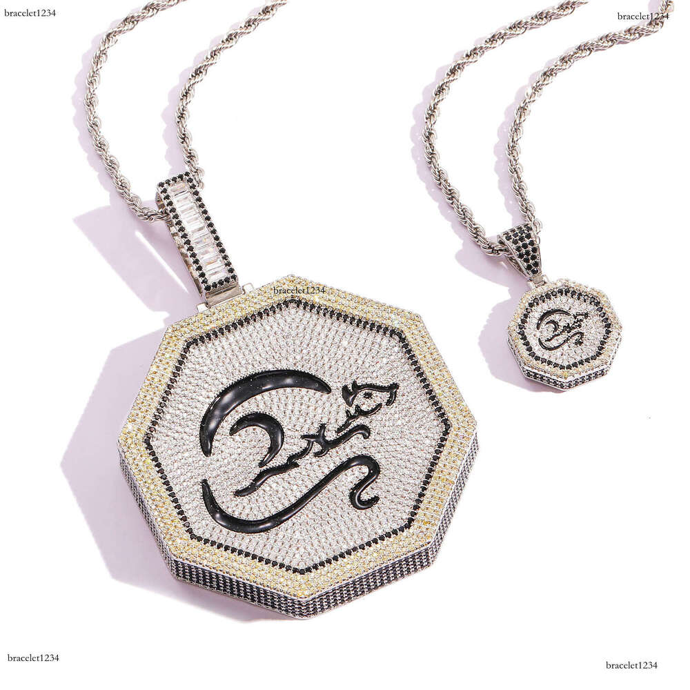 Luxury designer Chinese Zodiac ice out VVS Moissanite pendant, men and women pendant necklace free shipping