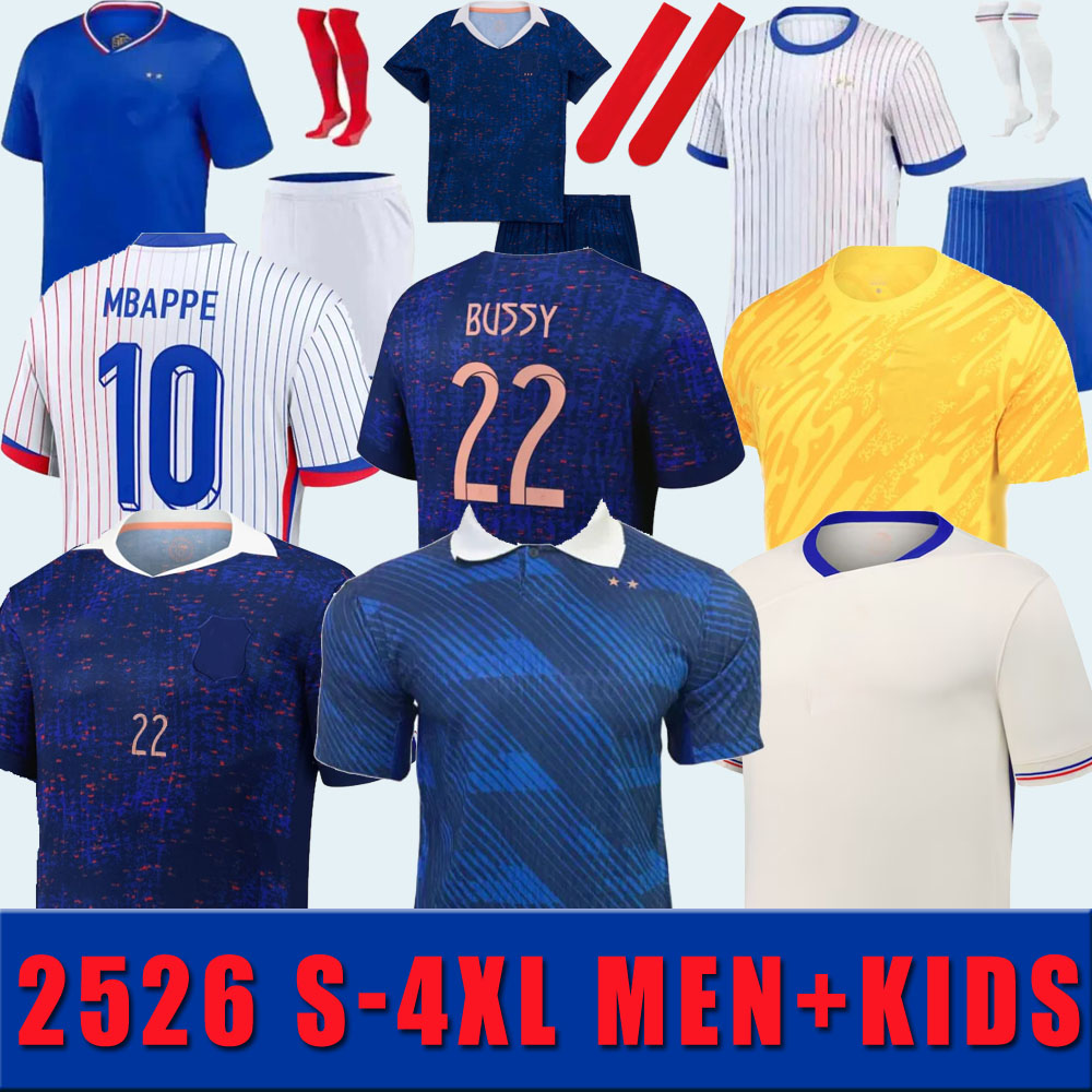 2025 2026 S-4XL BENZEMA MBAPPE soccer jerseys player version GRIEZMANN POGBA 25 26 French World Cup national team francia GIROUD fans KANTE Football shirts