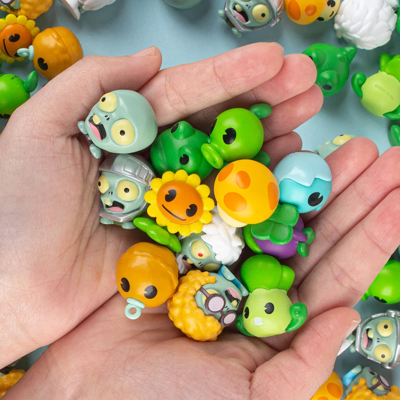 Blind Box Mengzi Plants Vs Zombies Licensed Chibi Mini Figure Set 4 Styles Battle Role Play Collectible Toys Bulk Stock Kids Birthday Party Favors Gif