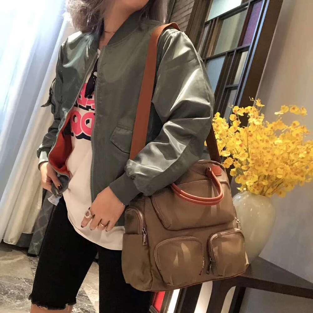 Korean Style High-End Nylon With Multiple Pockets Versatile Fashionable Travel Backpack And Casual Bag