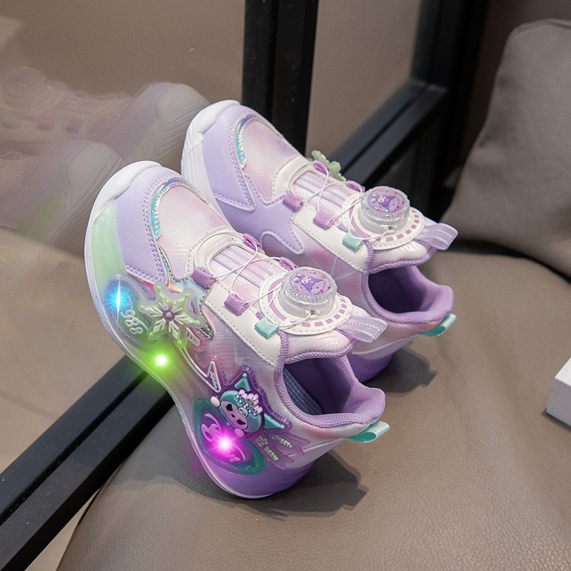 Winter luminous shoes, children's shoes, leather shoes with lights, fashionable and trendy shoes, soft soled non slip shoes, casual children'