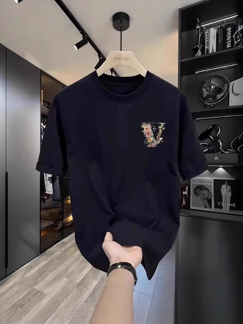 free shipping Designer Men's T-Shirts new Summer New Men's Streetwear Oversized Loose Fit American High Street Casual Tops