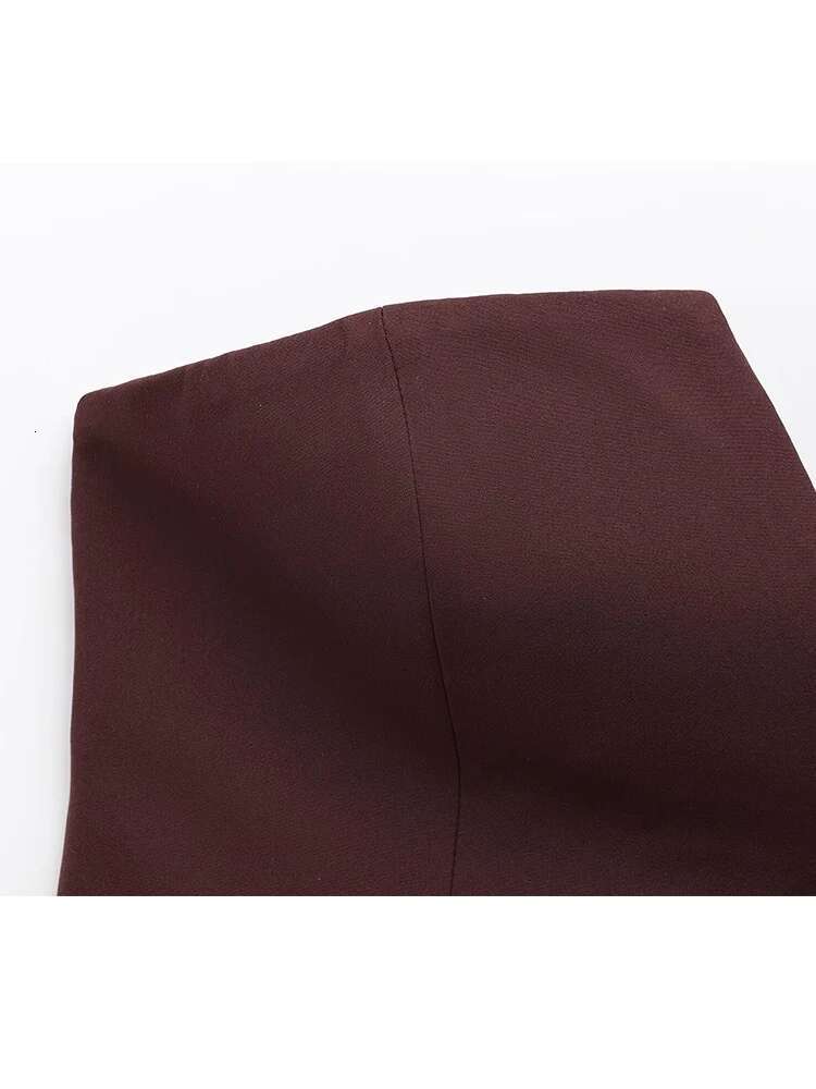 TFMLN Spring Summer Women Strapless Crop Basic Sleeveless Office Lady Trend Street Classic Solid Tube Tops