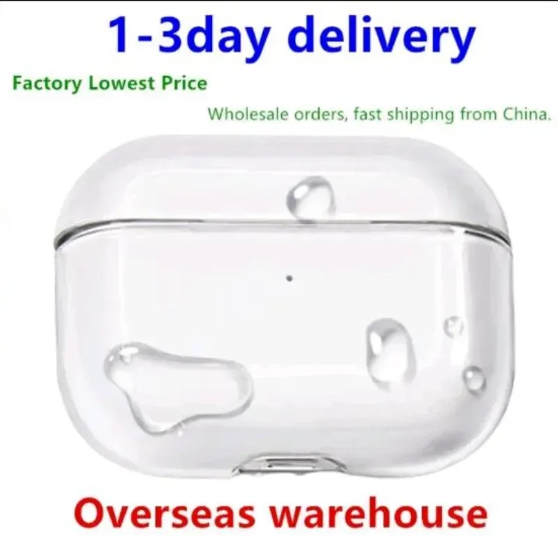 USA Stock For Apple AirPods 4 pro 2 3rd Airpodspro Max Solid Silicone Cute Protective Headphone Cover Apple Wireless Charging Box Shockproof Case
