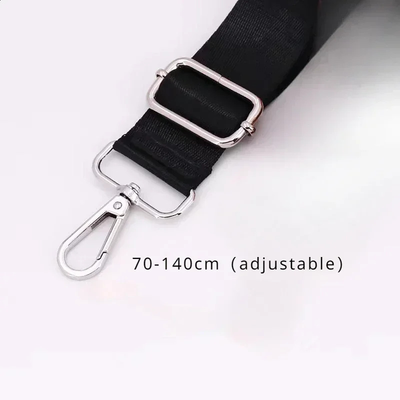 Shoulder Bag Strap Fashion Wide Replacement Strap for Bags Nylon Woman Messenger Bag Accessories Silver Metal Buckle Bag Straps 250422
