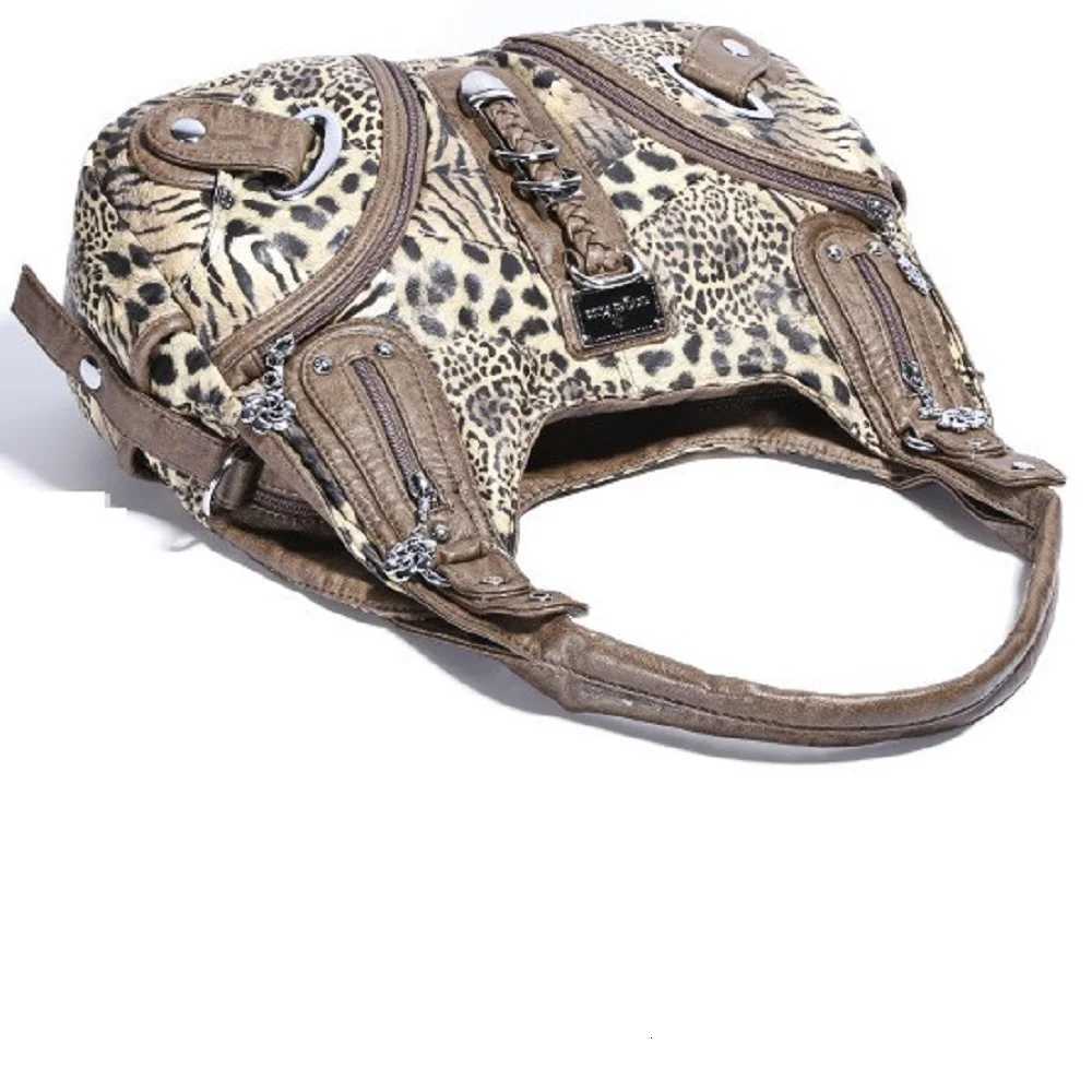 Angelkiss Women Handbags Large Womens Shoulder Bag Leopard Print Top-Handle Fashion Satchel Dumpling Shoulder Tote Hobos BagT260310