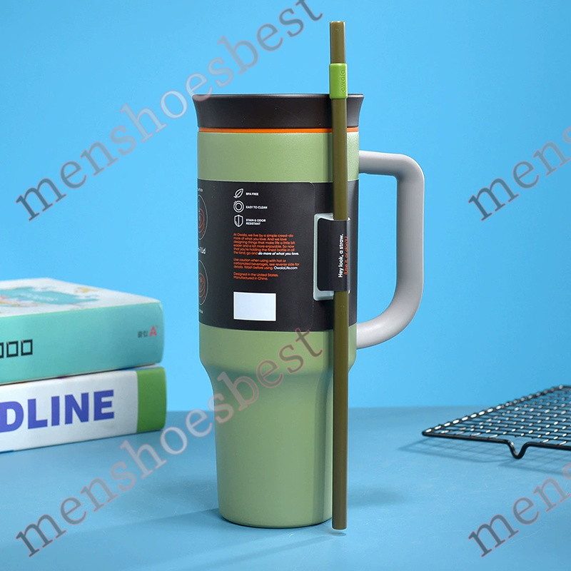 Owala Traveler Tumbler 40oz Stainless Steel Vacuum Insulated Travel Double Wall Thermal Iced Coffee Outdoor Sports FitnessWater Cup
