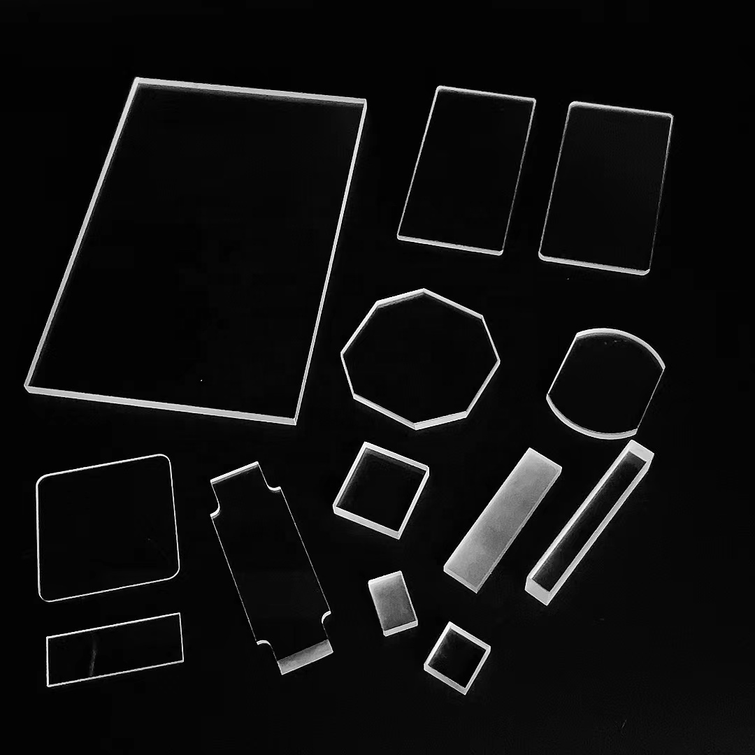 Professional Custom Rectangular JGS1 JGS2 JGS3 UV Quartz Square Plate Thin Quartz Sheet for Laboratory