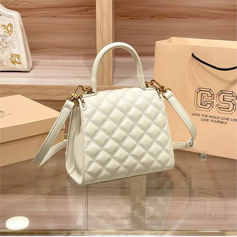 Women S Handbag New Autumn And Winter High End Texture Designer Light Dia Grid Single Shoulder Crossbody Bag Bag