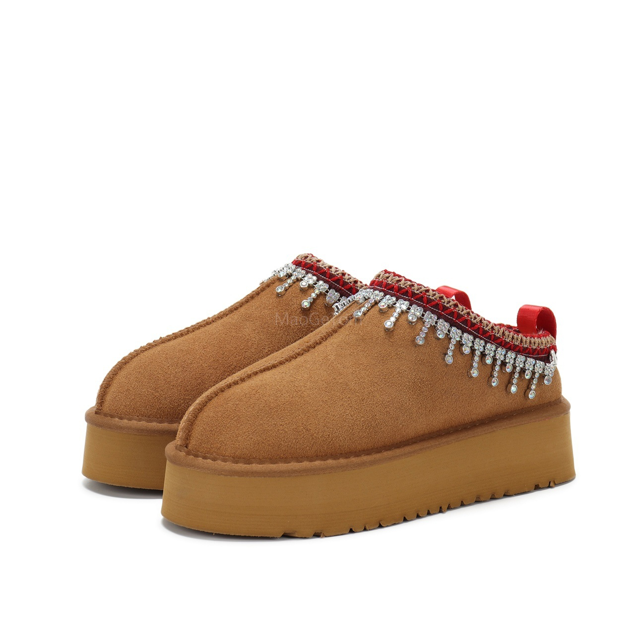 2026 Miss Boots Chestnut Designer Fur Tazz Booties For Women Australia Ultra Mini Platform Slide Snow Boot winter Bootss With Box Size 35-42