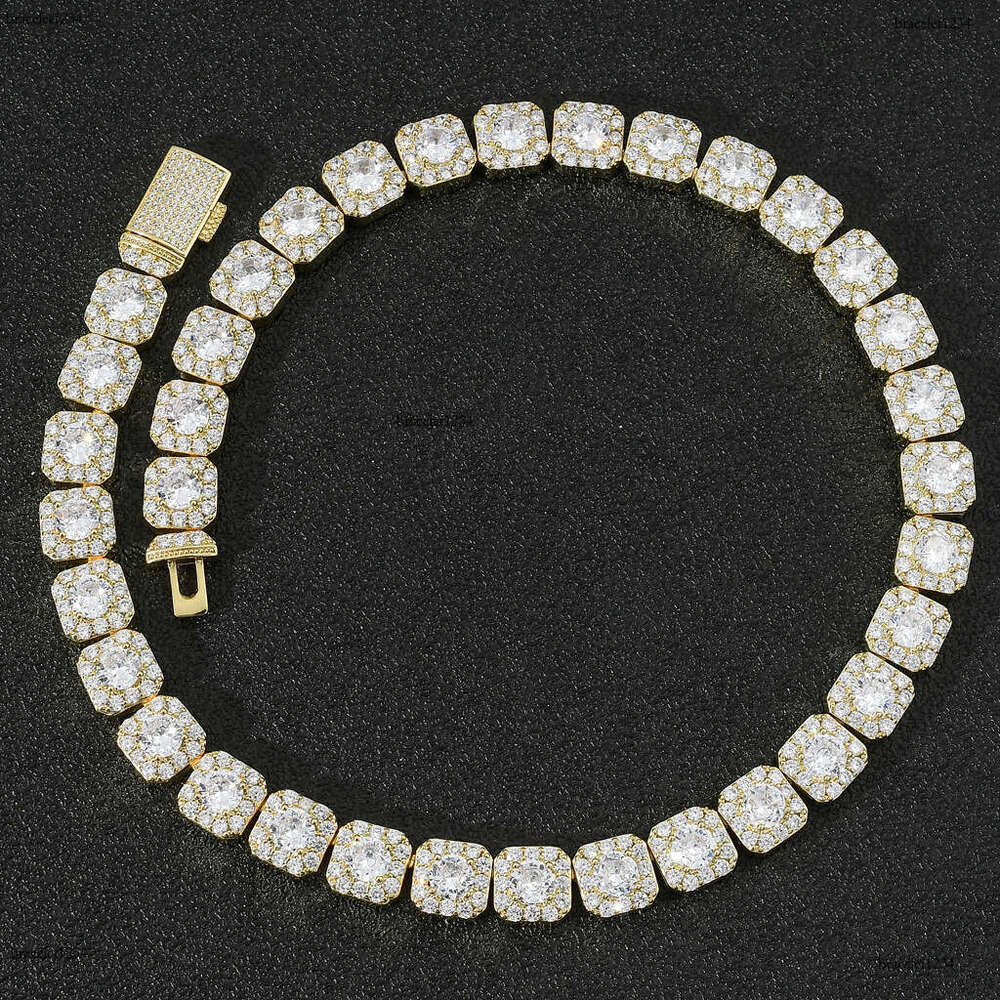 Luxury designer Ice out VVS Moissanite necklaces, men's and women's hip hop tennis chains Free delivery