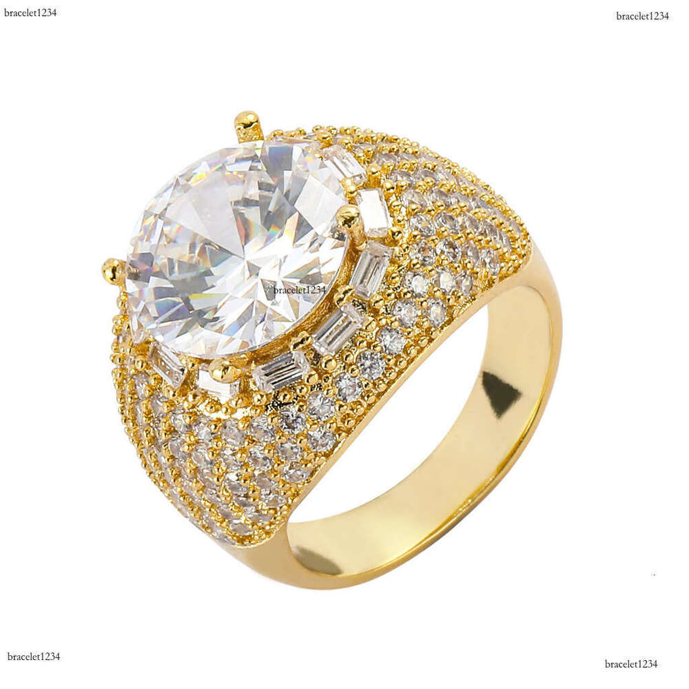 Luxury designer Dove Egg Hip Hop rap rock Man Female Ice out VVS Moissanite hip hop ring