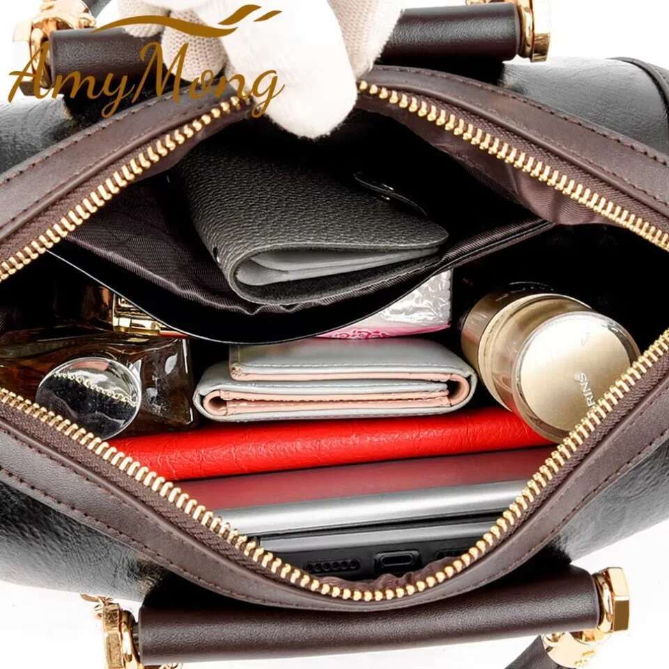 Super High Quality Leather Top Handle Purse Shell Bag Women Casual Crossbody Shoulder Messenger Bags Ladies Fashionable Handbag