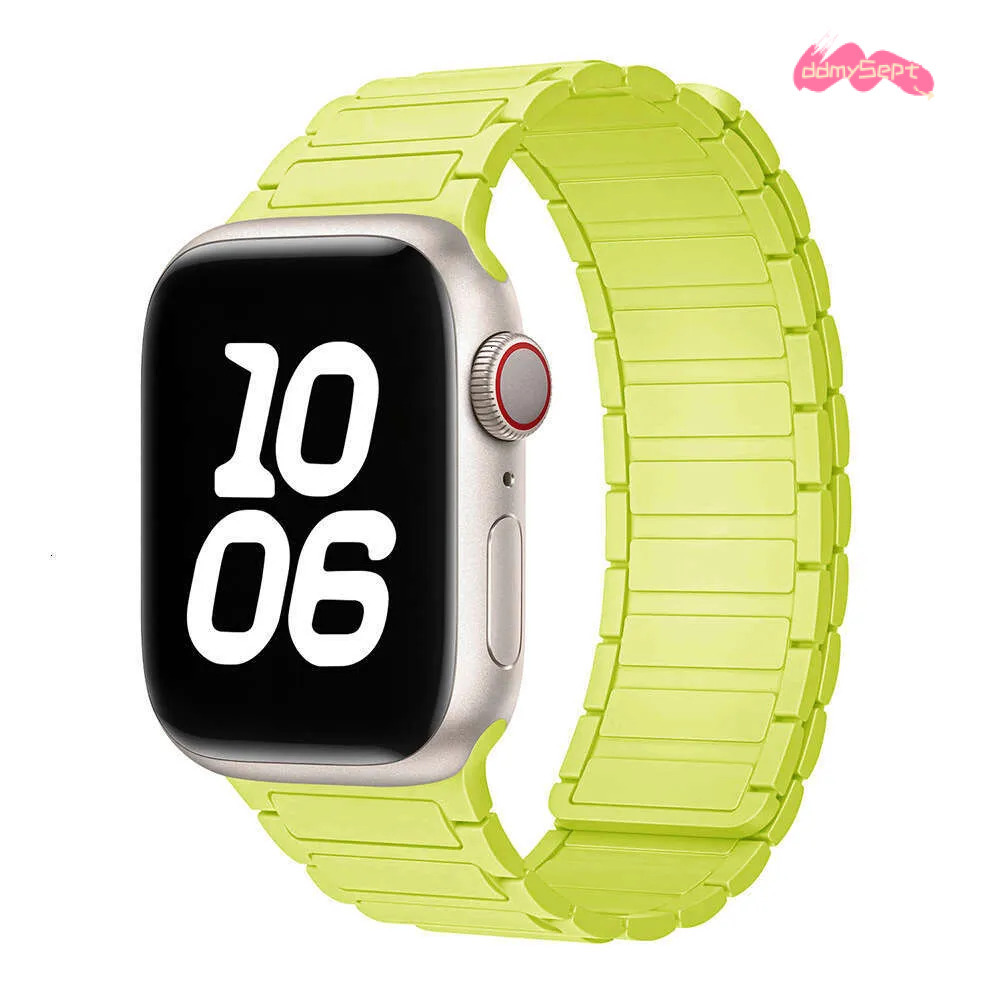 Same Style Compatible with S9 iWatch 10 Strap Apple Watch 8 Magnetic Silicone Ultra ddmysept