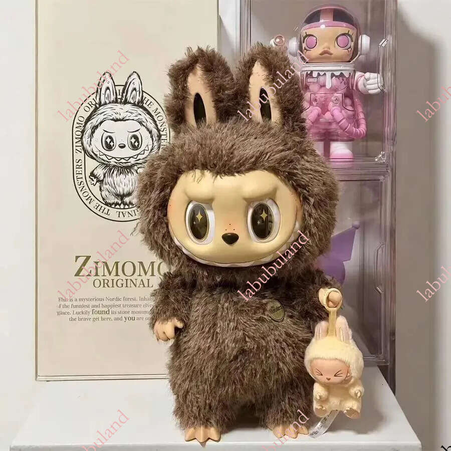 Jumbo The Monsters Labubu ZIMOMO I Found You Angel In Clouds Large Plush Toy Figurine Lovely Vinyl Face Doll
