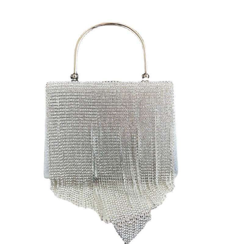 Box Set With Tassel Handbag, Women's Nightclub Party, Bright Diamond Queen, Socialite, Dinner Bag, Women