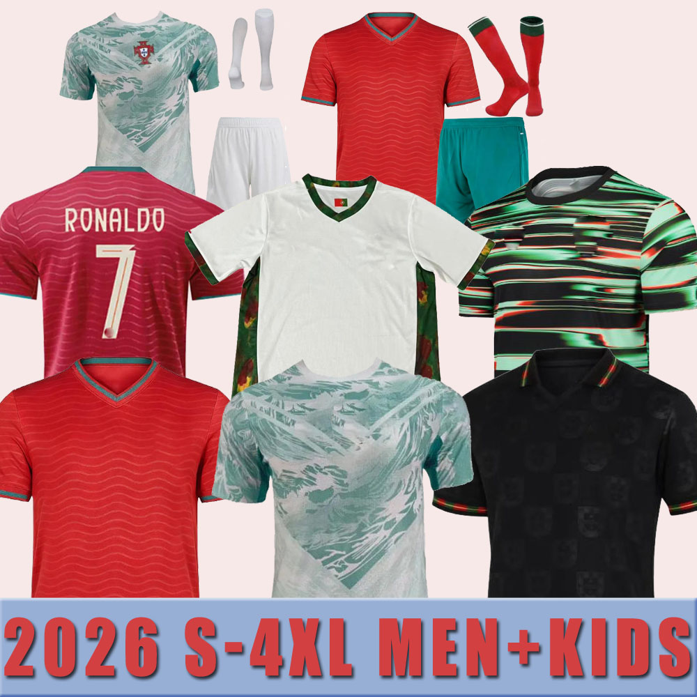 2026 2027 S-4XL Portugal Soccer Jerseys World Cup Portuguesa RoNalDo Jerseys JOAO FELIX BERNARDO B. FERNANDES PEPE 25 26 27 Portugal Football Shirt Team Men Kids Kit