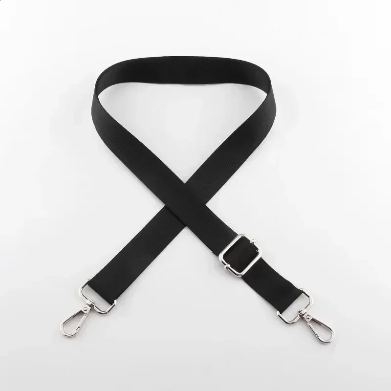 Shoulder Bag Strap Fashion Wide Replacement Strap for Bags Nylon Woman Messenger Bag Accessories Silver Metal Buckle Bag Straps 250422
