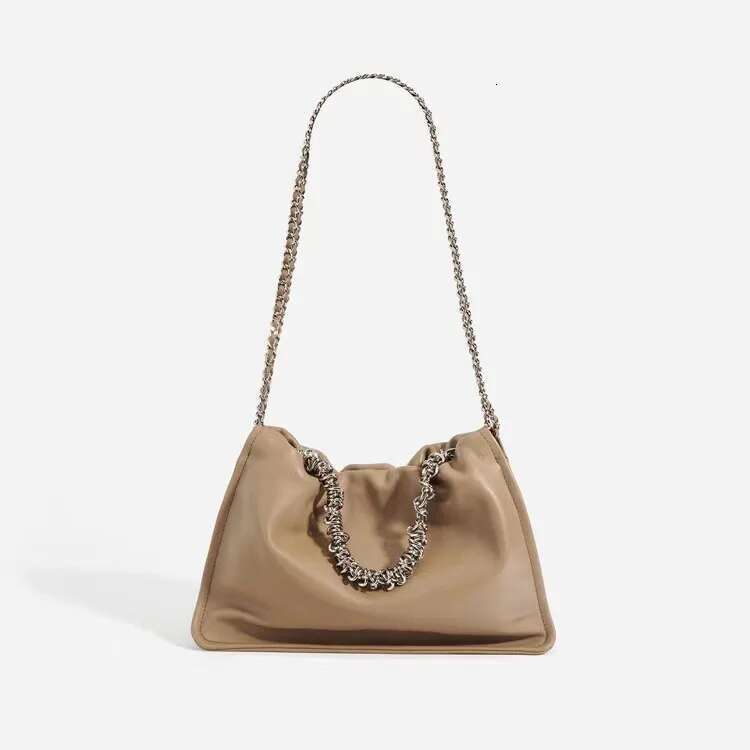 Design 2025 Chain Tote Underarm Cloud Genuine Leather Women's One Shoulder Crossbody Bag Handbag Fashion Designer's bag