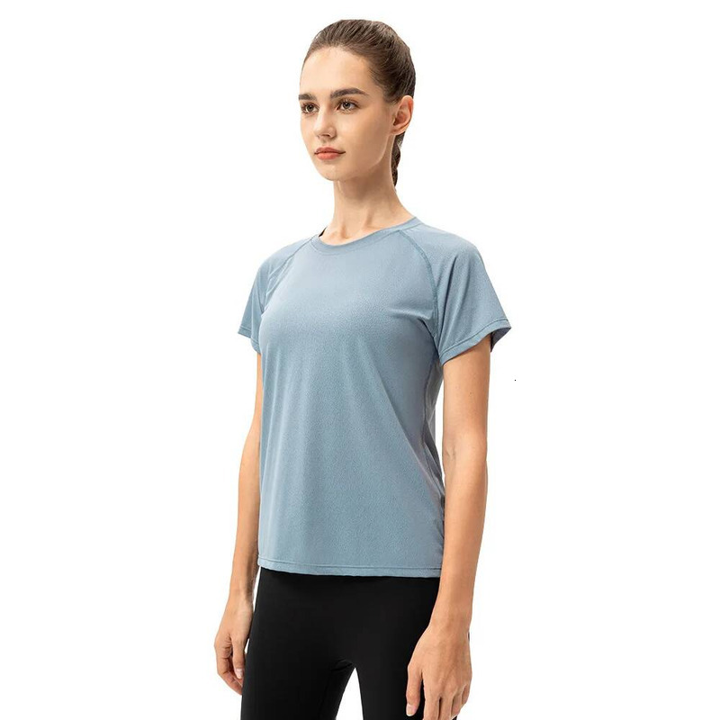 Yoga Tops Women Loose Casual Sports Short Sleeve Breathable Running Training T-Shirt Workout Quick Dry Fiess Top Gym T Shirt