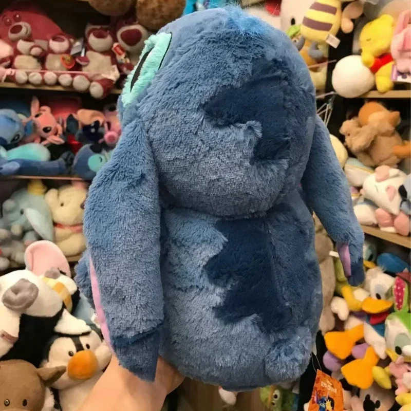 Disney plush dolls 38 cm Disney Lilo Stitch Plush Toy Anime Doll Hand Puppet Cartoon Fill Soft Companion Childrens Birthday Gift Y250423