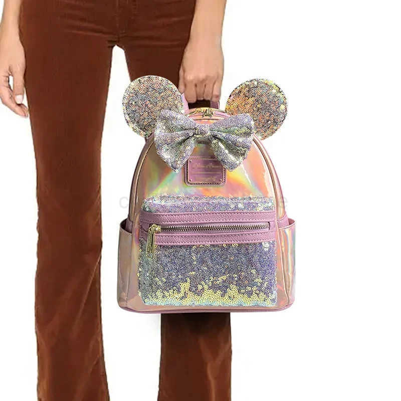 Disney Loungefly Mickey Minnie Backpack Casual Backpack Mini Backpack W20250423