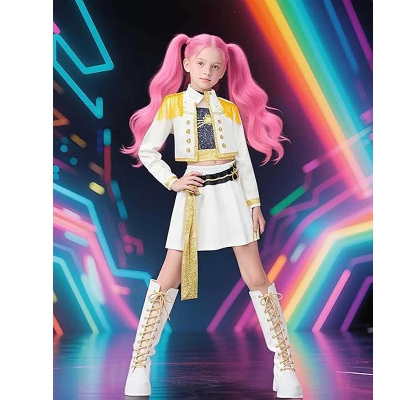 KPOP Mira Performance Costume Kids Carnival Costume Party Outfits Birthday Party Cloth Kids Carnival Kids Cosplay Costume L251122QC9A