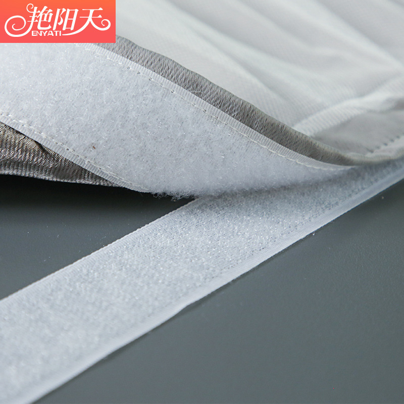 A819 high shading solid color punch-free Velcro curtain bedroom blackout cloth dormitory rental house self-adhesive bay window gauze curtain