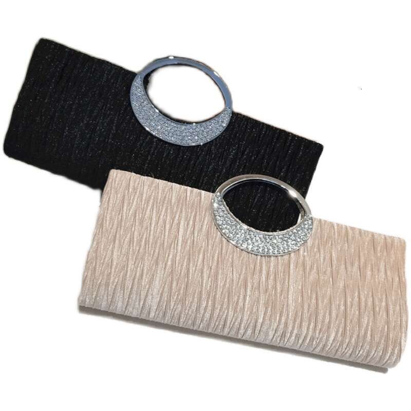 Shiny Bracelet Dinner Small Women's 2020Ktv Princess Bag Banquet Celebrity Handbag Wrinkled