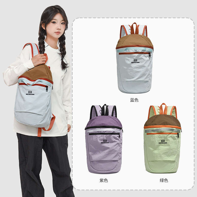 New hiking with contrasting colors, large capacity student backpack, outdoor sports lightweight leisure travel backpack
